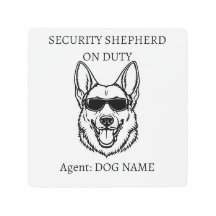 Signe de sécurité M Berger Allemand - Nom de chien