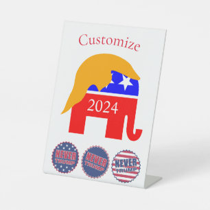 Signe De Table 2024 Jamais Trump Thunder_Cove