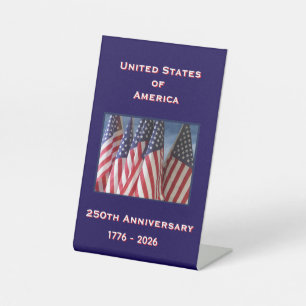 Signe De Table 250e anniversaire USA Patriotique