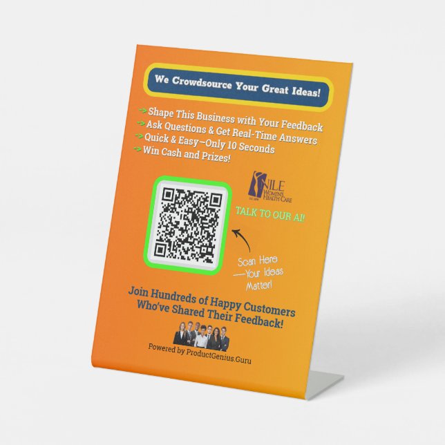 Signe De Table 4 X 6 Piédestal (Recto)