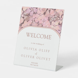 Signe De Table Accueil du Mariage Peach Romance