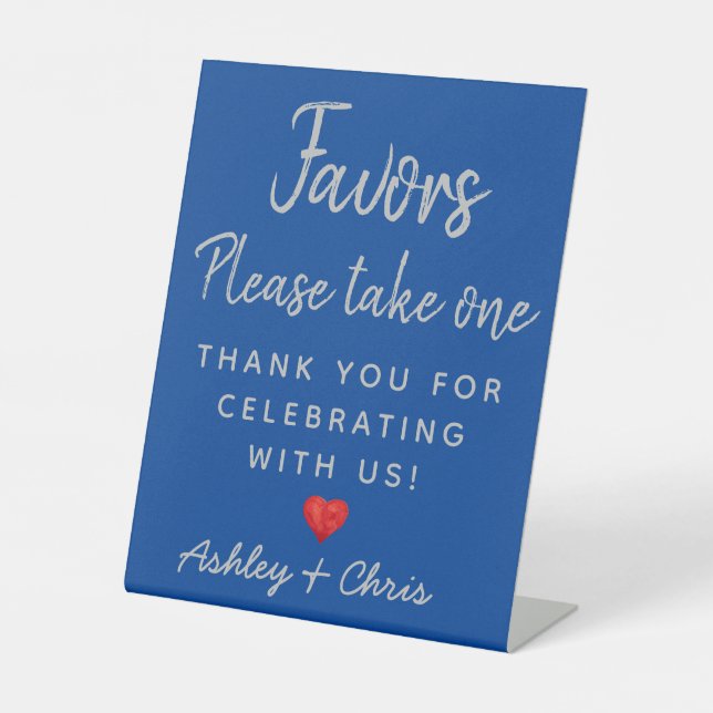 Signe De Table Accueil Mariage Faveurs Veuillez prendre une table (Recto)