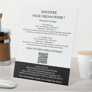 Signe De Table Affichage de la liste des propriétés Table immobil