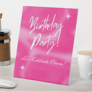 Signe De Table Affiche de bienvenue DE LA FÊTE D'ANNIVERSAIRE ROS