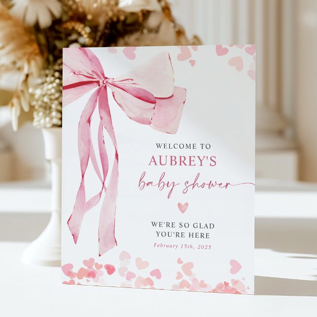 Signe De Table Affiche de bienvenue de petit Baby shower de la bo (Créateur téléchargé)