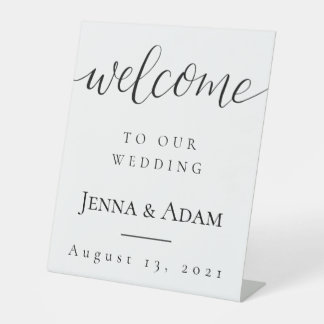 Signe De Table Affiche de bienvenue mariage