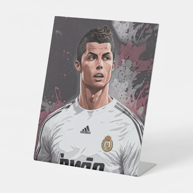 Signe De Table Affiche de Cristiano Ronaldo (Recto)