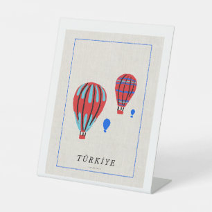 Signe De Table Affiche minimaliste Cappadoce - Souvenir de Türkiy