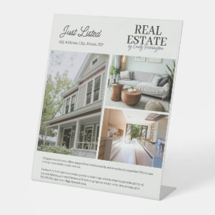 Signe De Table Agent Immobilier Neutre de Liste Moderne