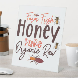 Signe De Table Agritourisme Miel frais Pure Organic Raw - Bee