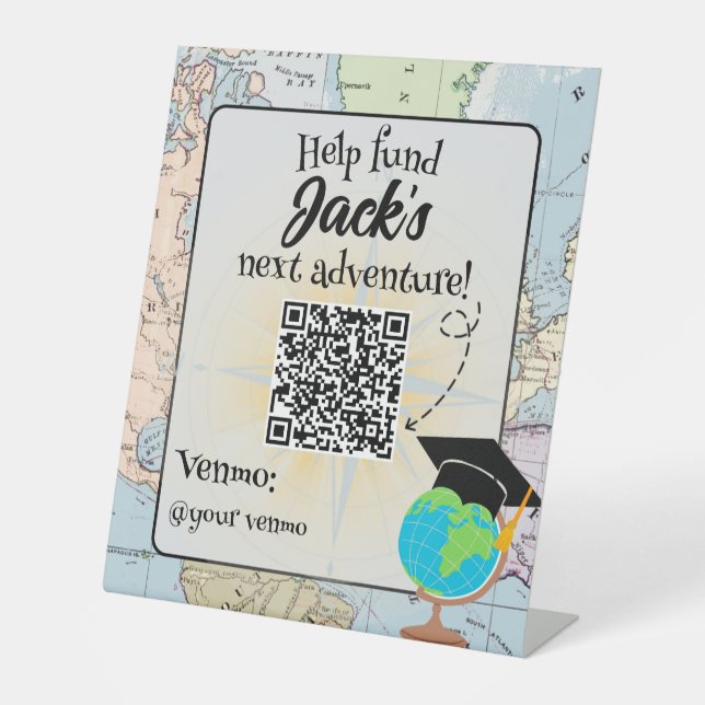 Signe De Table Aidez à financer l'indicatif Aventure (Recto)