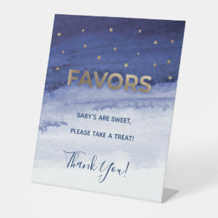 Signe De Table Aimez-vous à la Lune et le Baby shower arrière Fav