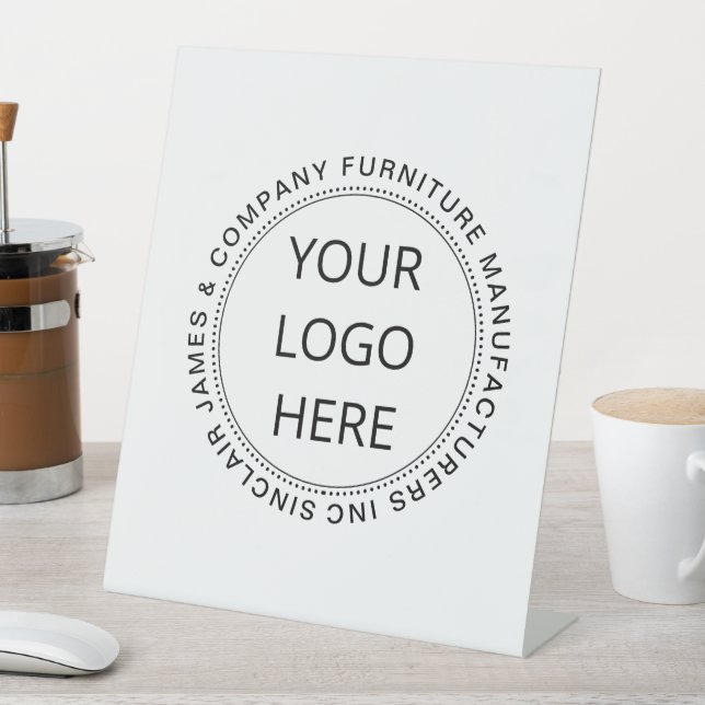 Signe De Table Ajouter votre bureau de logo d'entreprise (In SItu)