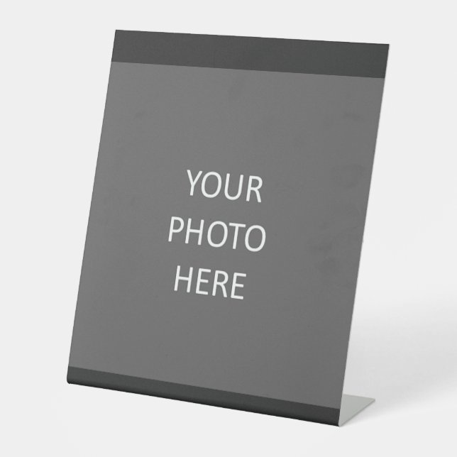 Signe De Table Ajouter votre logo photo image (Recto)