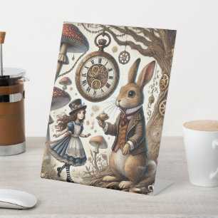 Signe De Table alice au pays des merveilles lapin blanc