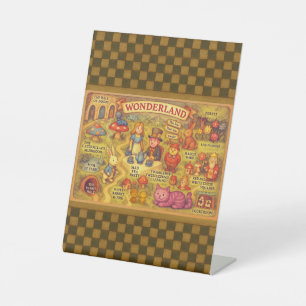 Signe De Table Alice Fantaisiste Aventures dans le Monde des Merv