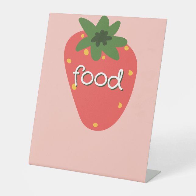 Signe De Table Aliments pour le premier anniversaire de Bébé aux  (Recto)