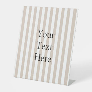 Signe De Table Almond & White Stripes 