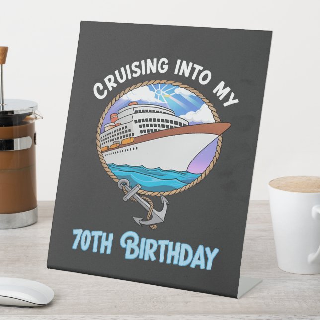 Signe De Table Amateur de croisière naviguant vers mes 70 ans (In SItu)