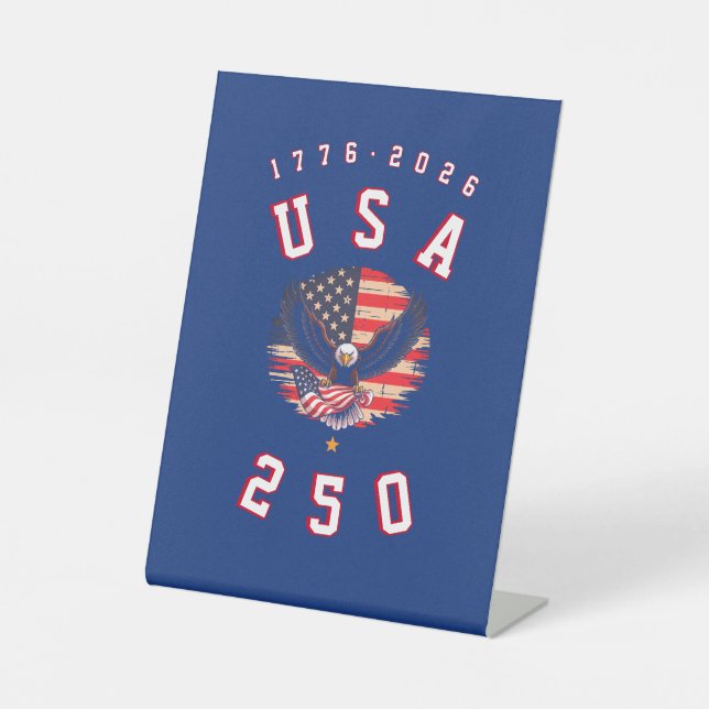 Signe De Table America's 250th Anniversary USA 250 1776 2026 (Recto)