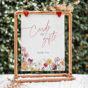 Signe De Table Amour fleur sauvage en fleur Papillon Cartes et Ca