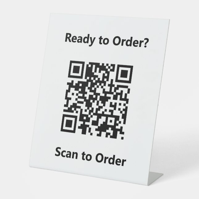 Signe De Table Analyser le code QR pour payer (Recto)
