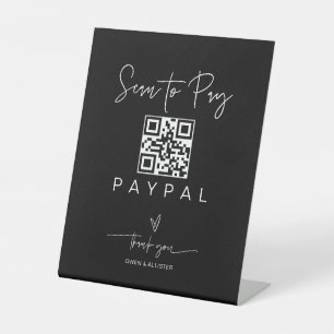 Signe De Table Analyser le code QR Signer barre de Mariage Valet