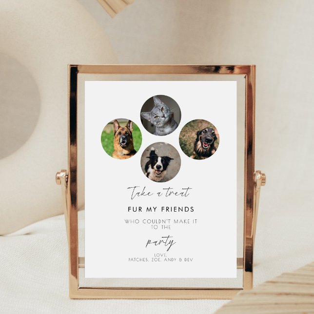 Signe De Table Animaux de fête Favoriser Biscuit Bar Chien Traite (Créateur téléchargé)