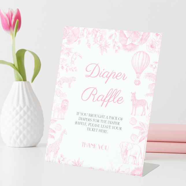 Signe De Table Animaux de safari Toile de Jouy Lange raffle (Créateur téléchargé)