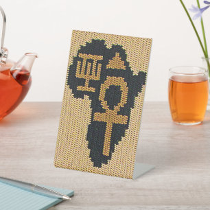 Signe De Table Ankh Afrique Adinkra Symbole Designer Crochet Impr