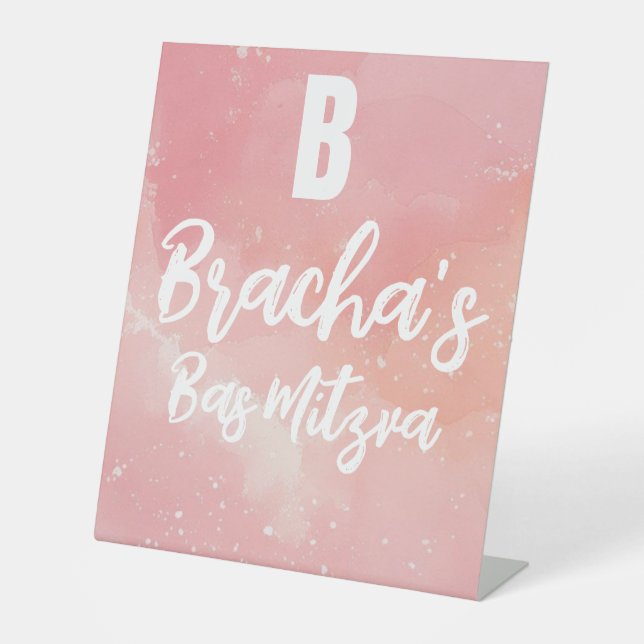 Signe De Table Anniversaire de Tie dye bas mitzva (Recto)