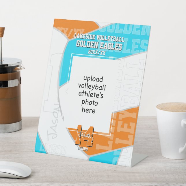 Signe De Table ANY team colors volleyball athlete photo (In SItu)