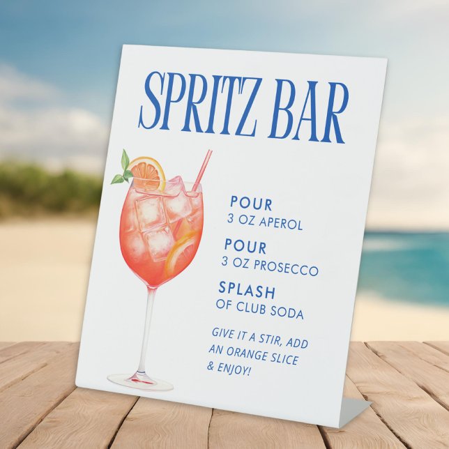 Signe De Table Aperol Spritz Bar (Créateur téléchargé)