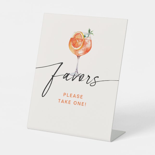 Signe De Table Aperol Spritz Privilégie La Fête des mariées (Recto)