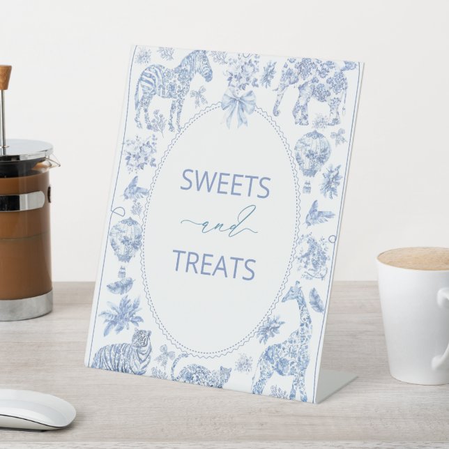 Signe De Table Aquarelle Elegant Toile Safari chinoiserie jungle (In SItu)