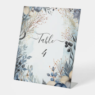 Signe De Table Aquarelle Ethérée Delicate Foliage Serène