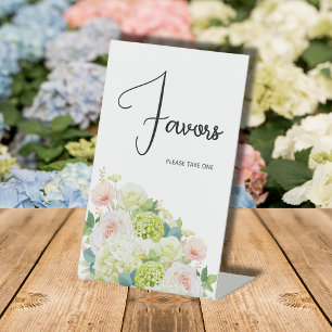 Signe De Table Aquarelle Floral Fête des mariées Faveurs