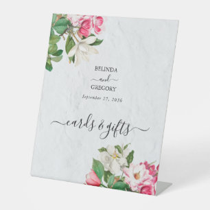 Signe De Table Aquarelle Magnolia Fleurs Cartes de Mariage Cadeau