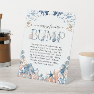 Signe De Table Aquarelle sous la mer Un message de Bump