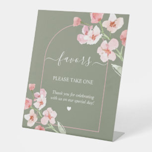 Signe De Table Aquarelle Terme moderne Favoris Arc Floral
