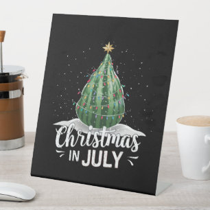 Signe De Table Arbre de Noël à la pastèque Noël en juillet Eté