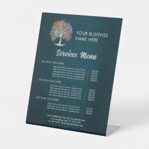 Signe De Table Arbre de vie - Aquarelle