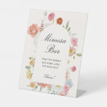 Arc de fleurs printanières colorées Bar à Mimosa