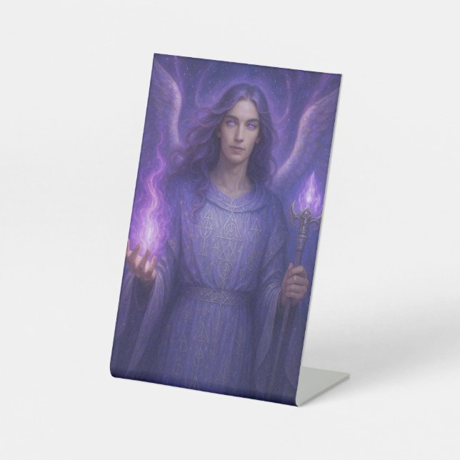 Signe De Table Archangel Zadkiel - Gardien de la flamme violette (Recto)