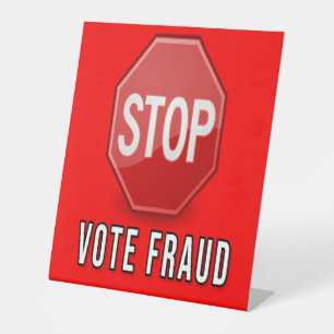 Signe De Table Arrêter la fraude électorale