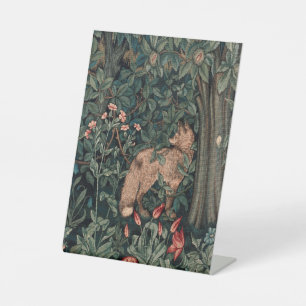 Signe De Table Art de faune de renard de verdure de William Morri