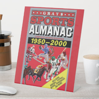 Signe De Table Art mural métallique Almanach sportif