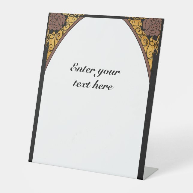 Signe De Table Art Nouveau (Recto)