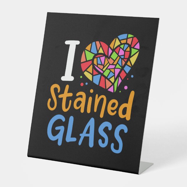 Signe De Table Artiste en verre tendu (Recto)