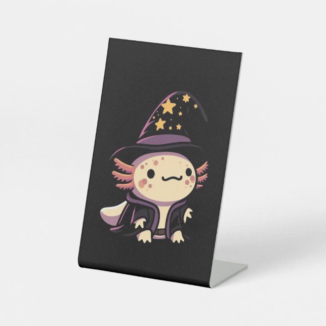 Signe De Table Assistant Axolotl - Animal de compagnie Imaginaire (Recto)